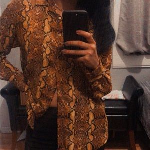 Zara Animal Print Shirt